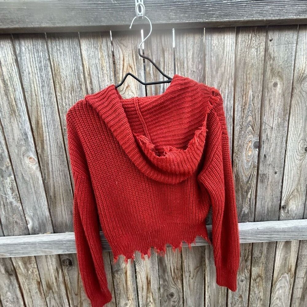Love tree sweater hooded cropped size medium - Picture 2 of 8
